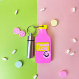 Tummy Hurts Mirror + Pill Case Keychain