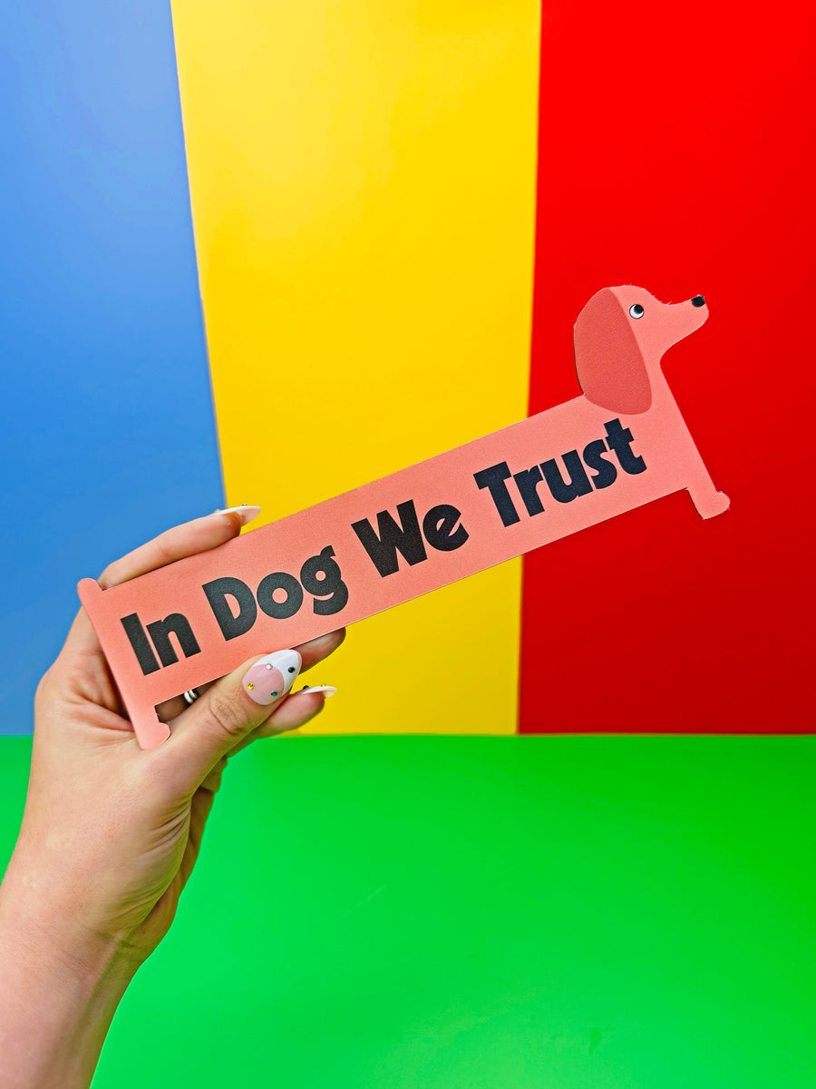 In Dog We Trust Car Magnet