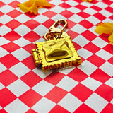 Ravioli Locket Keychain