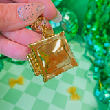 Ravioli Locket Keychain