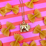 Ravioli Locket Necklace