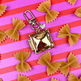 Ravioli Locket Keychain