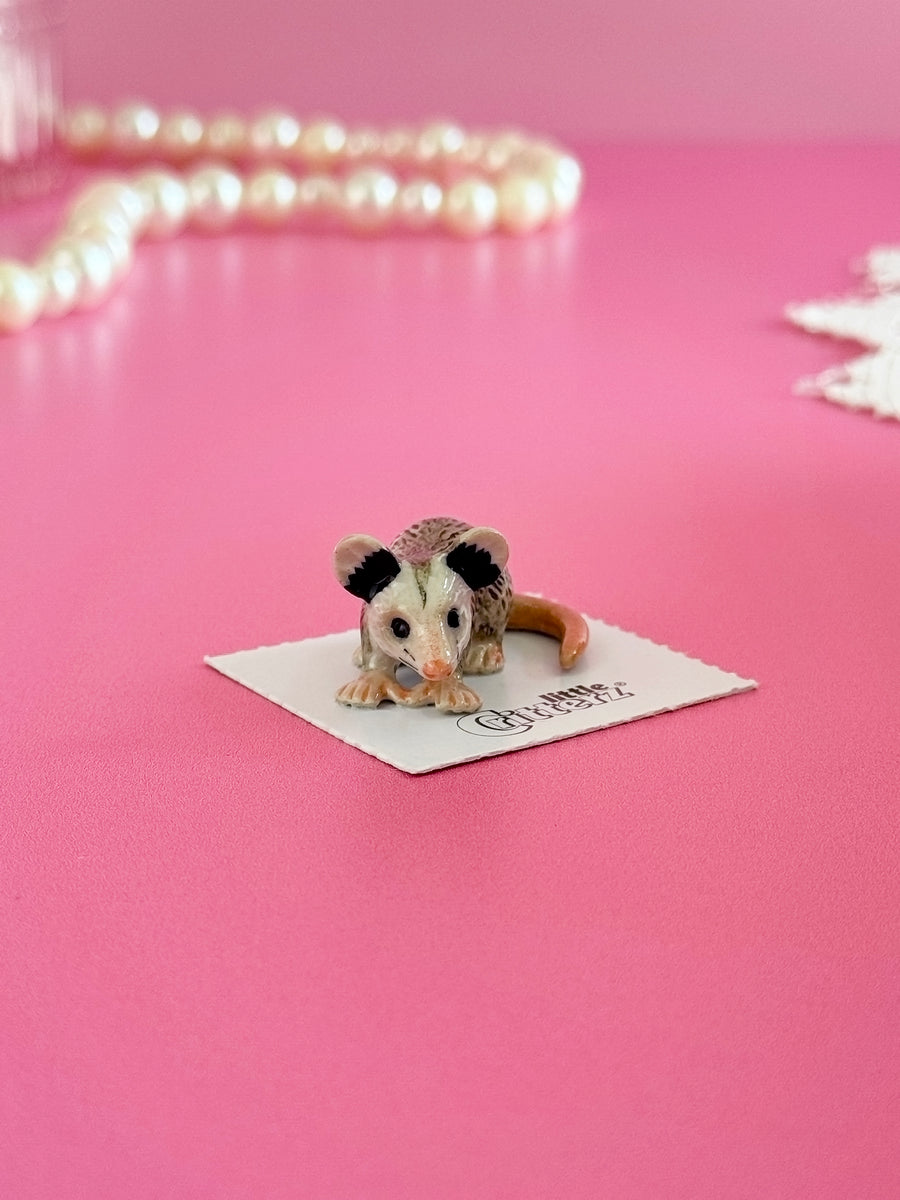 Opossum Mini Porcelain Figurine