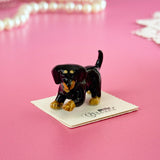 Dachshund Mini Porcelain Figurine