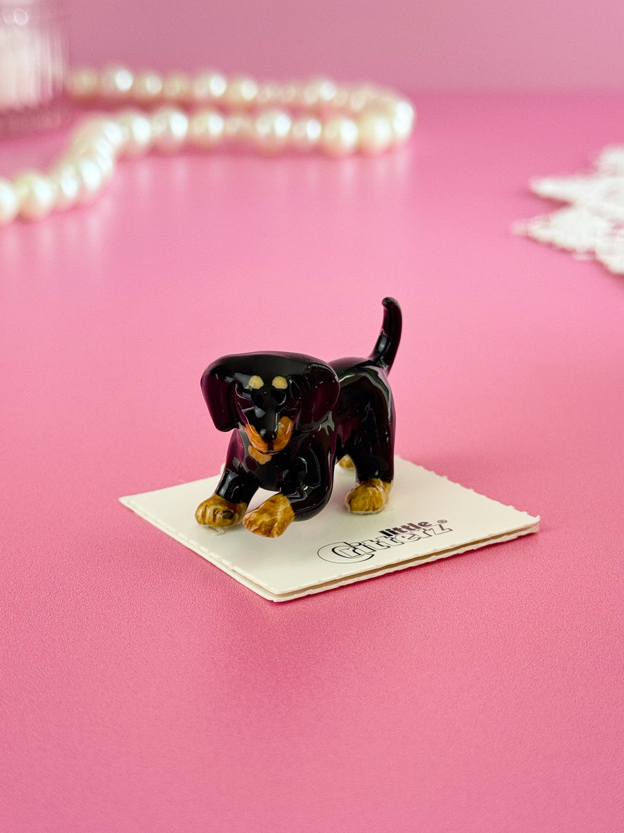 Dachshund Mini Porcelain Figurine