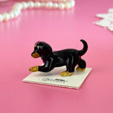 Dachshund Mini Porcelain Figurine