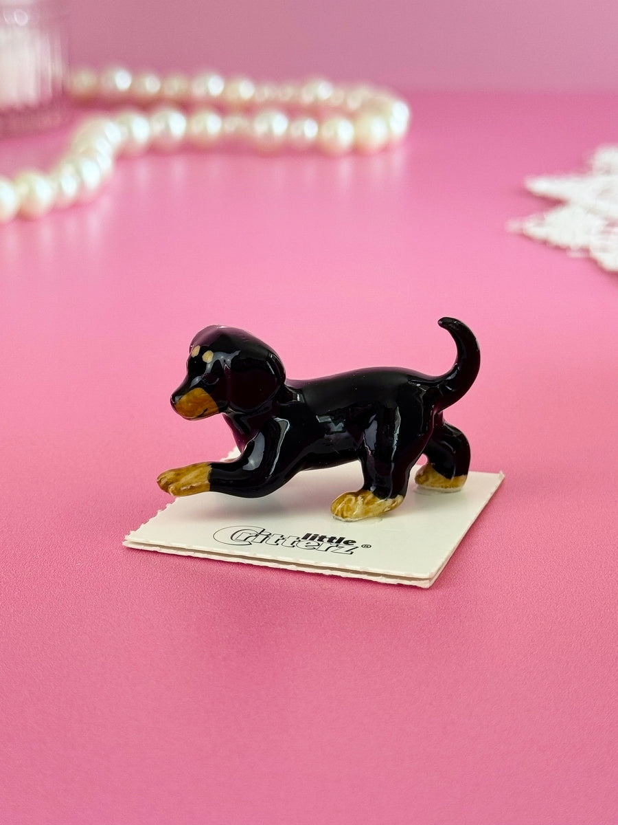 Dachshund Mini Porcelain Figurine