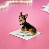 Corgi Mini Porcelain Figurine