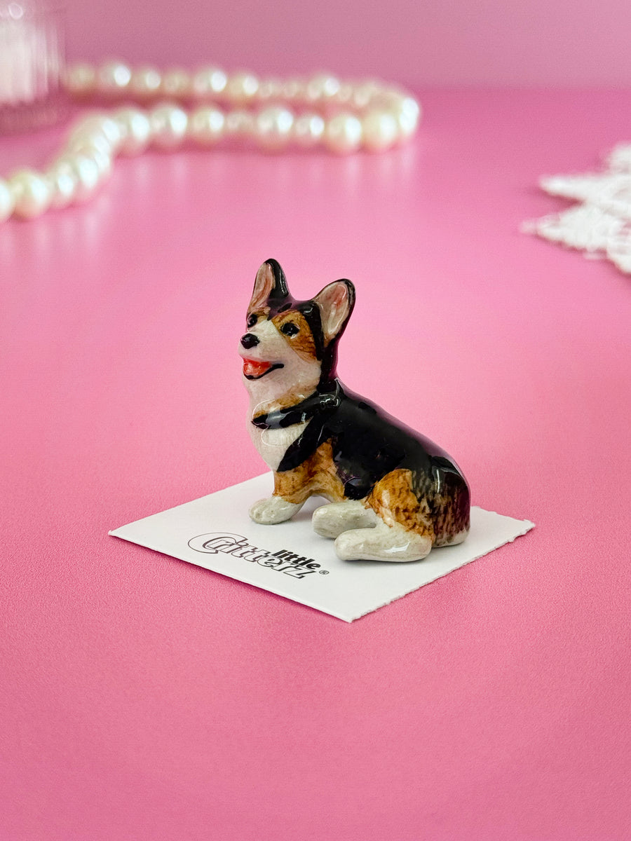 Corgi Mini Porcelain Figurine