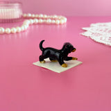 Dachshund Mini Porcelain Figurine