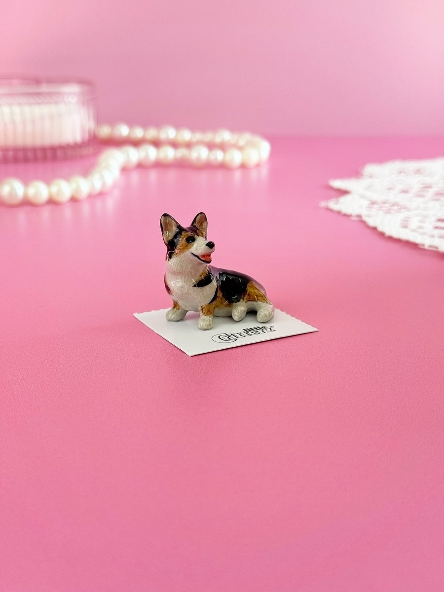 Corgi Mini Porcelain Figurine