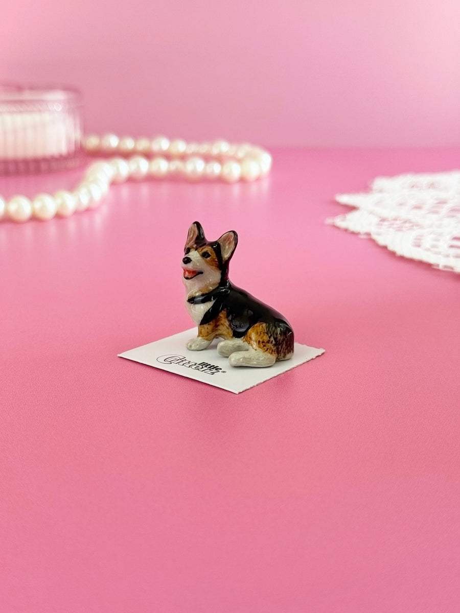 Corgi Mini Porcelain Figurine