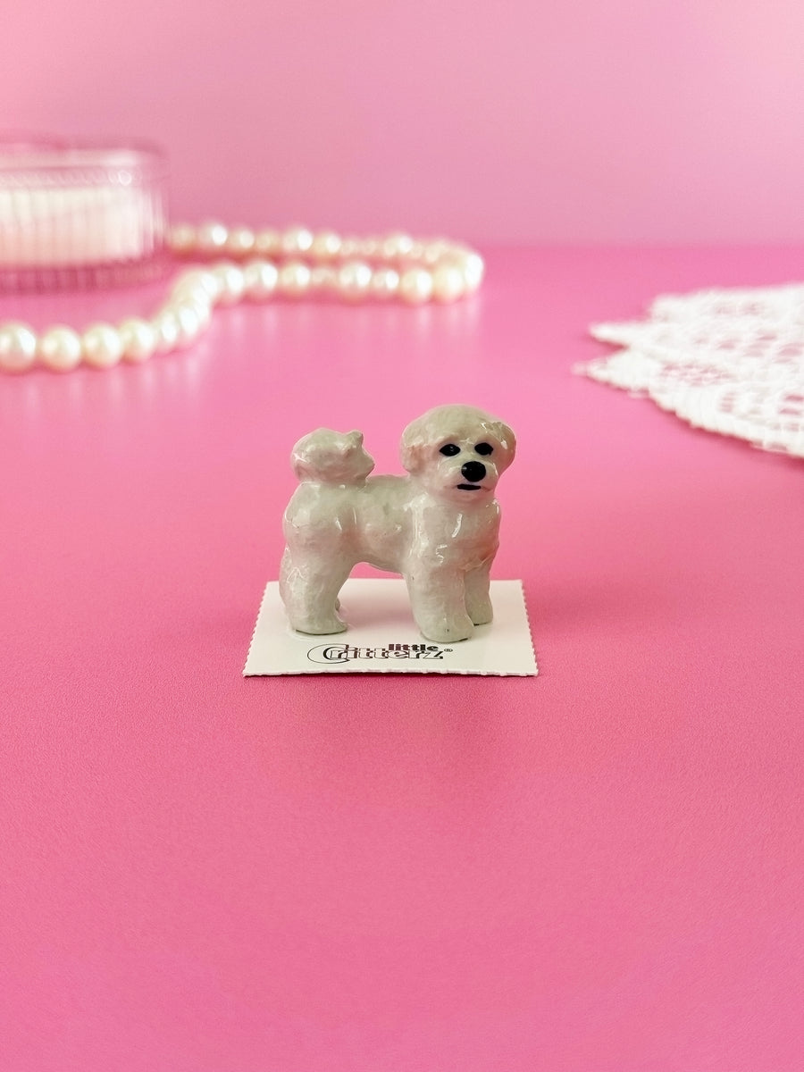 Bichon Frise Mini Porcelain Figurine