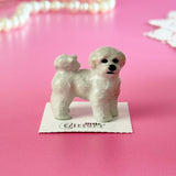 Bichon Frise Mini Porcelain Figurine