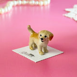 Golden Retriever Mini Porcelain Figurine