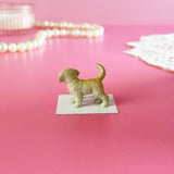 Golden Retriever Mini Porcelain Figurine