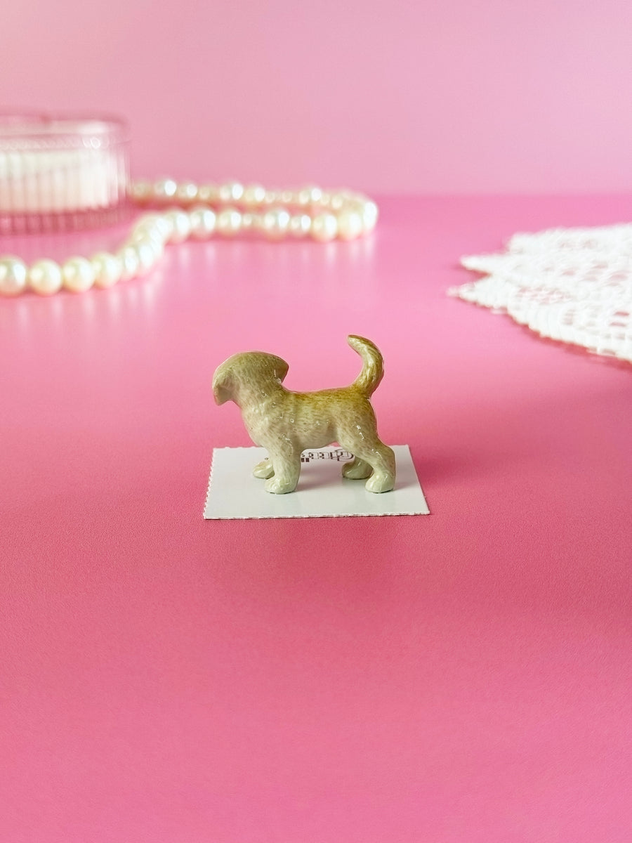 Golden Retriever Mini Porcelain Figurine