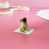 Pug Mini Porcelain Figurine