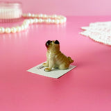 Pug Mini Porcelain Figurine