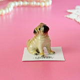 Pug Mini Porcelain Figurine