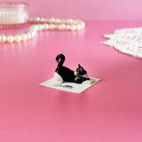 Tuxedo Kitten Mini Porcelain Figurine