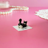 Tuxedo Kitten Mini Porcelain Figurine