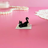 Tuxedo Kitten Mini Porcelain Figurine