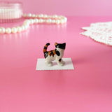 Calico Kitten Mini Porcelain Figurine