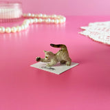 Gray Kitten Mini Porcelain Figurine