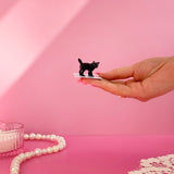 Black Kitten Mini Porcelain Figurine