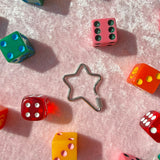 Screw Lock Star Carabiner- Silver