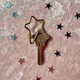 Screw Lock Star Carabiner- Gold