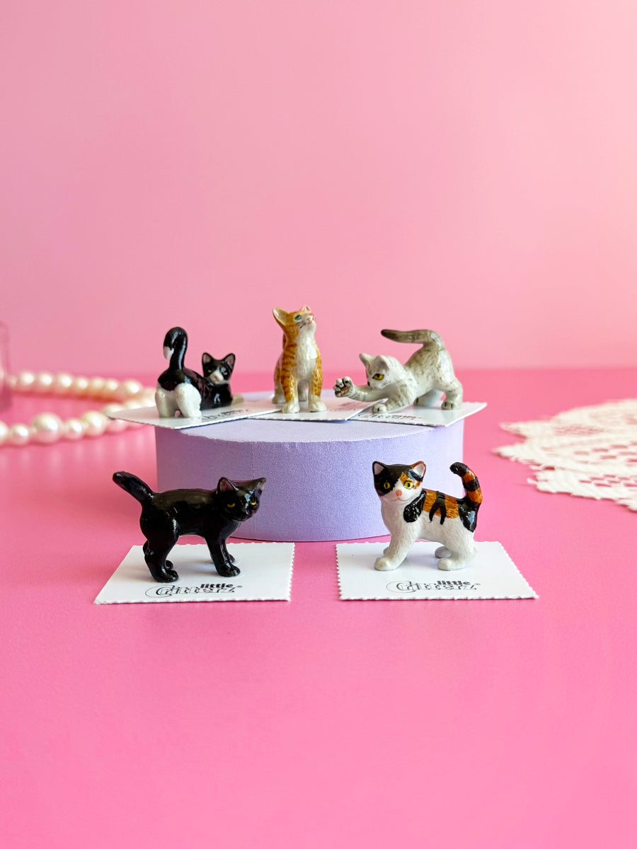 Tuxedo Kitten Mini Porcelain Figurine