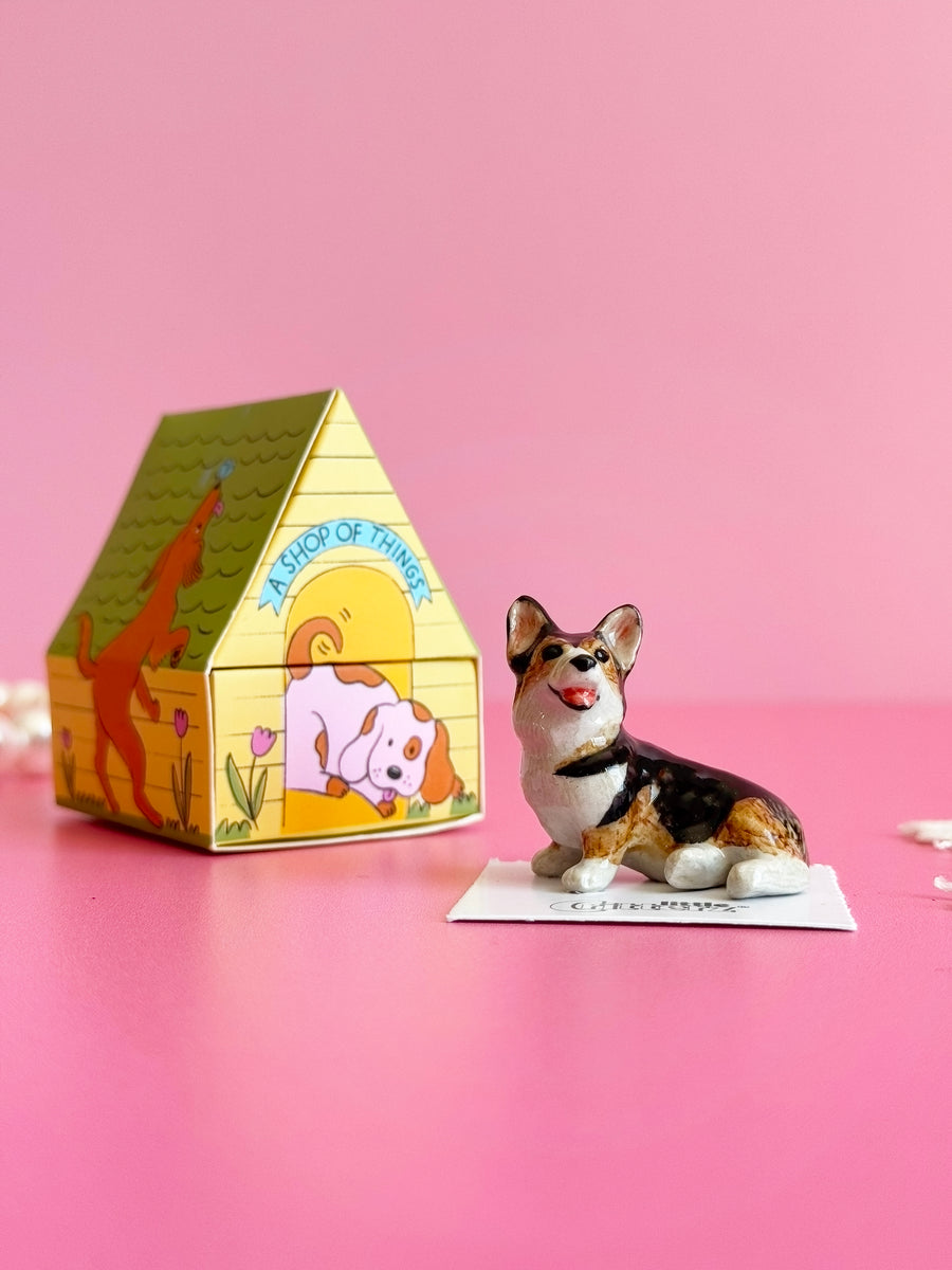 Corgi Mini Porcelain Figurine