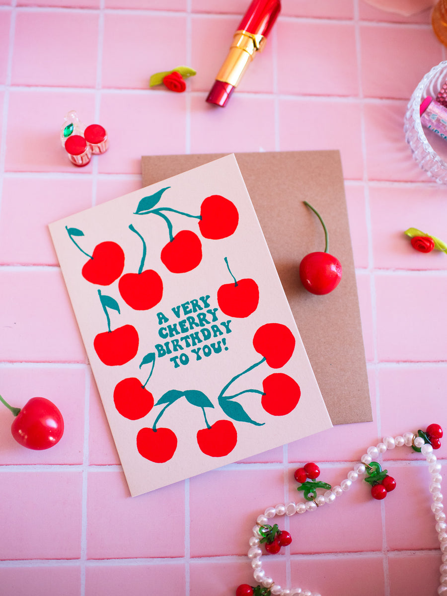 Very Cherry Birthday Card