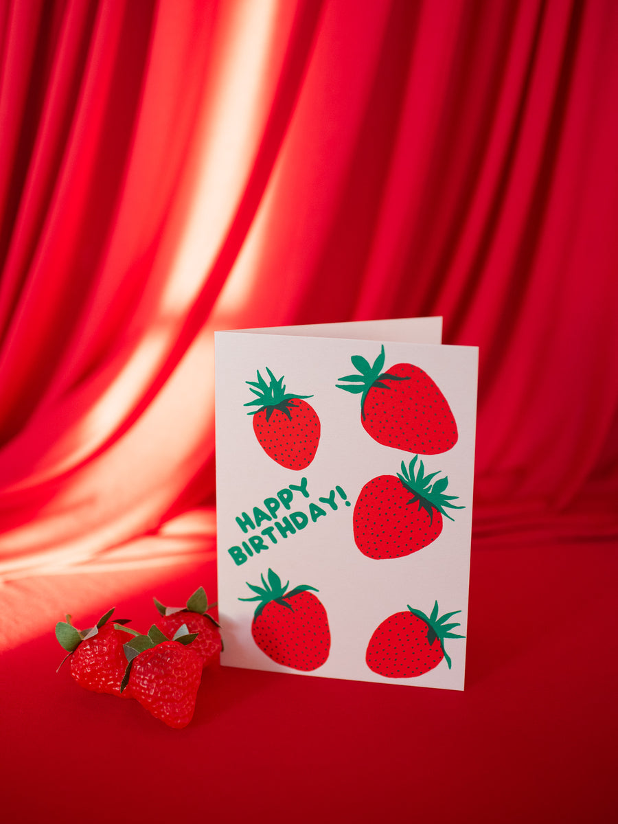 Strawberry Birthday Card