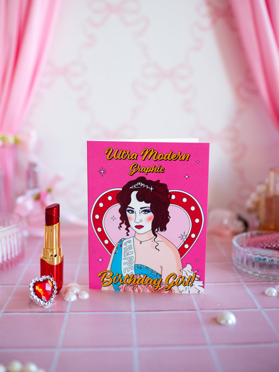 Ultra Modern Birthday Girl Card