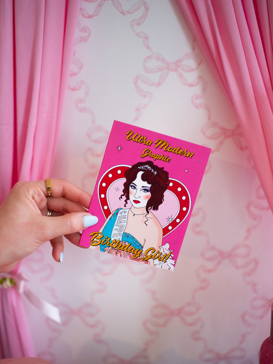 Ultra Modern Birthday Girl Card