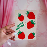 Strawberry Birthday Card