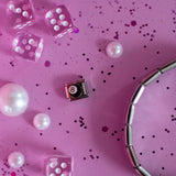 8 Ball Italian Charm- Silver
