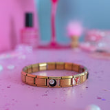 8 Ball Italian Charm- Gold
