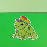 Gay Cowboy Frog Sticker
