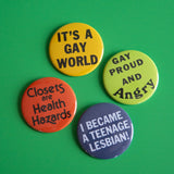 Teenage Lesbian Button