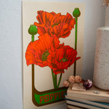 Poppy Riso Print
