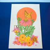 Butterfly Riso Print