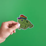 Gay Cowboy Frog Sticker