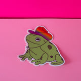 Gay Cowboy Frog Sticker