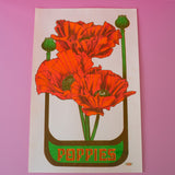 Poppy Riso Print
