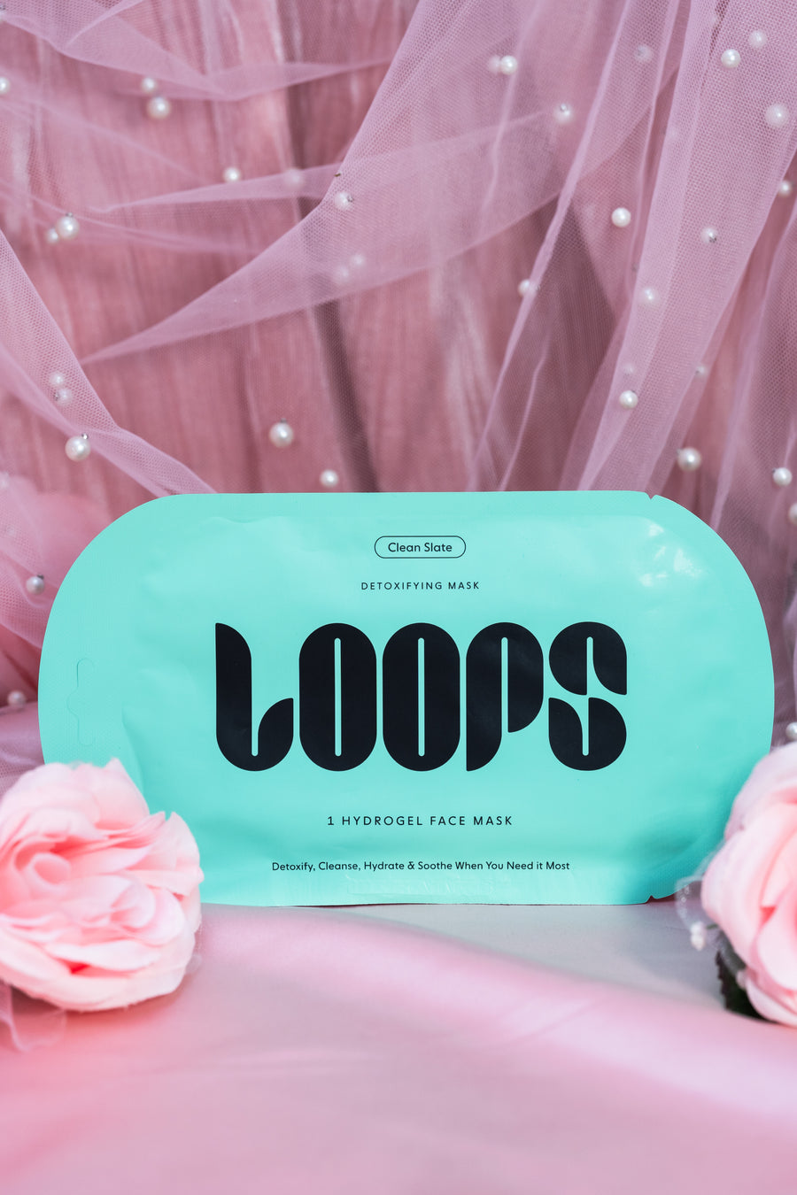 Loops Single Sheet Face Mask - Clean Slate