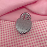 Heart Lock Lighter- Silver